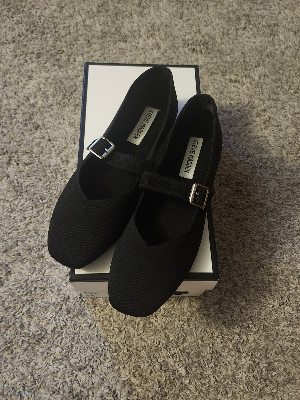 Steve Madden Black Mary Jane Flats